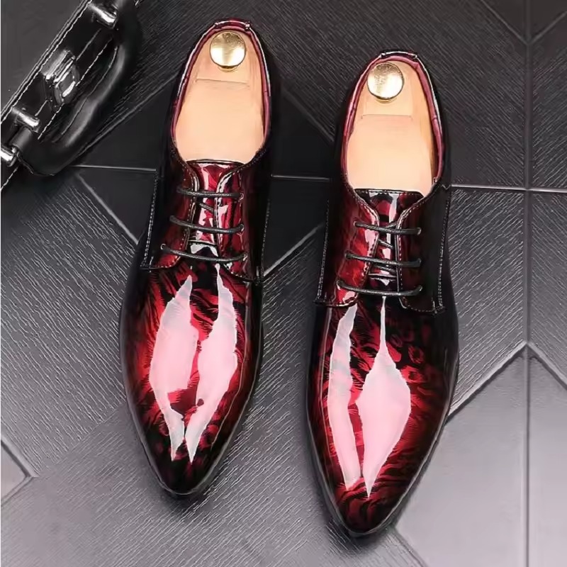 burgundy dress shoes