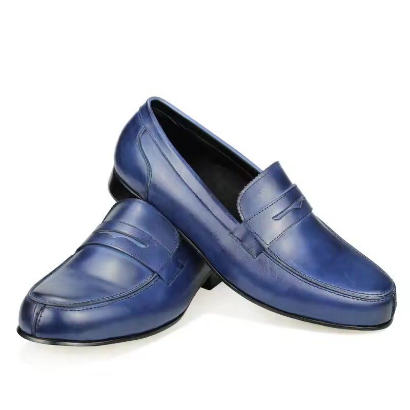 dark blue dress shoes