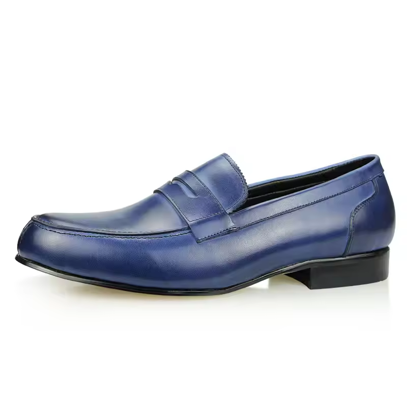 dark blue dress shoes